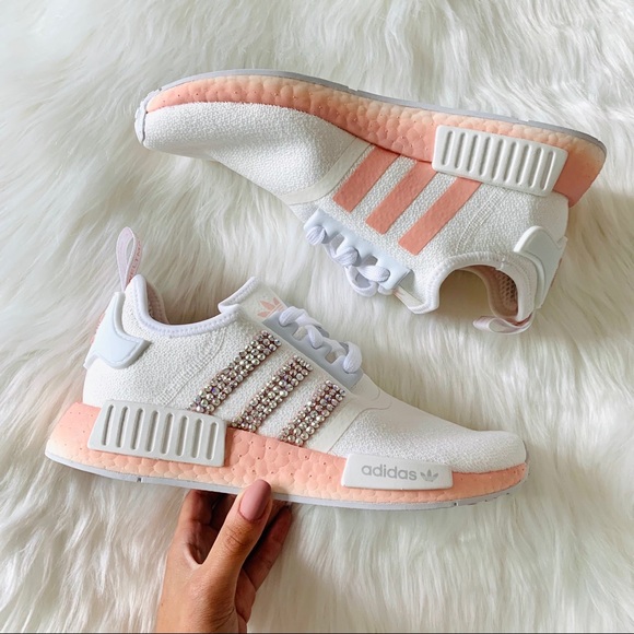 Swarovski adidas NMD White Vapour Pink - Picture 6 of 9
